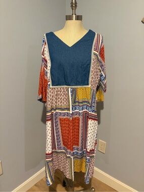 Vermont Country Store Patchwork Dress Size 1X